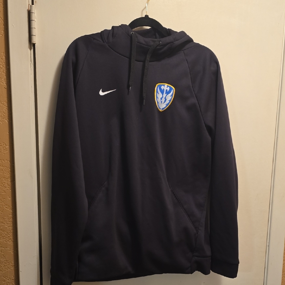 Nike Navy Blue Hoodie with Logo